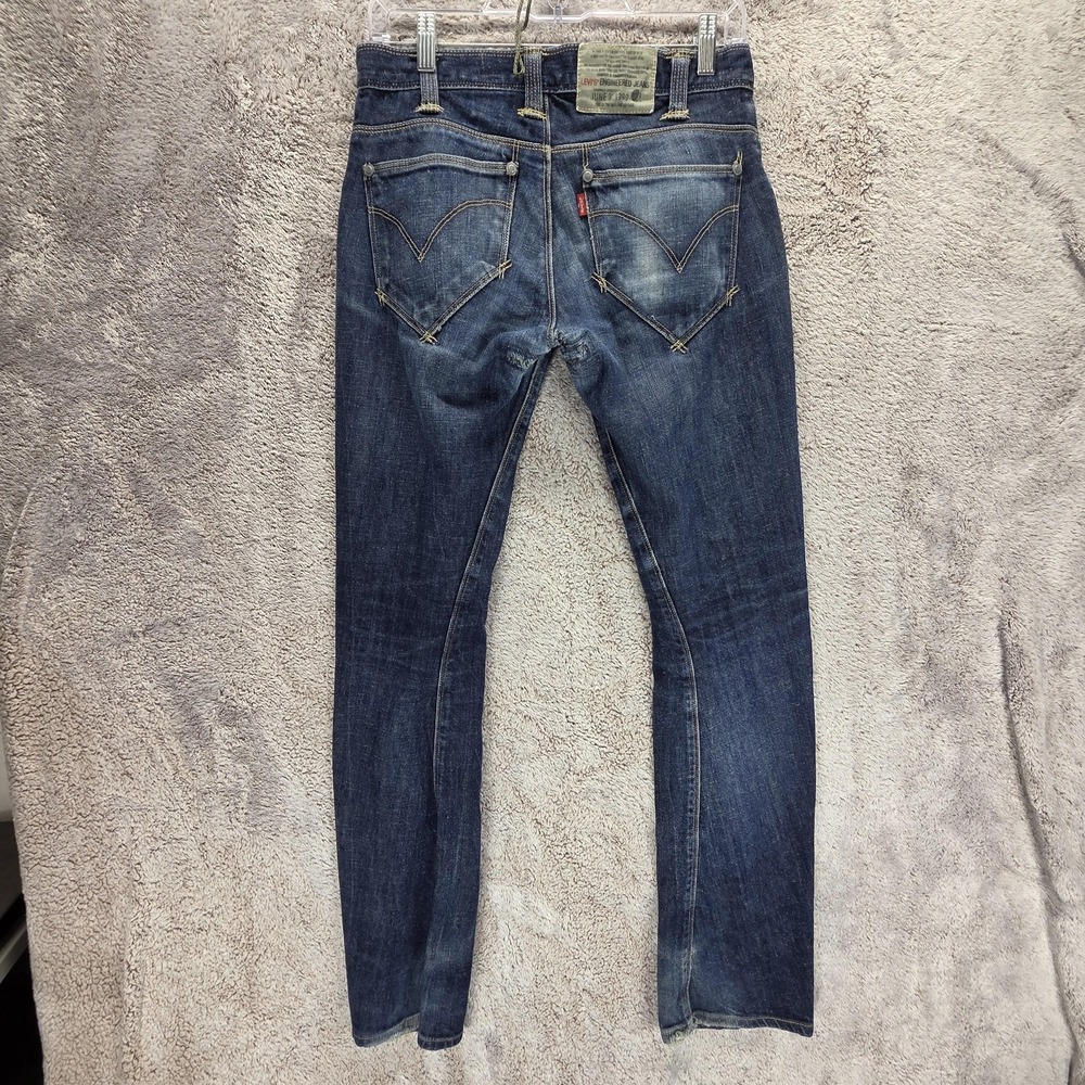 Vintage Levis Engineered Jeans Womens Blue Twisted 10th Anniversary Fits 28x30